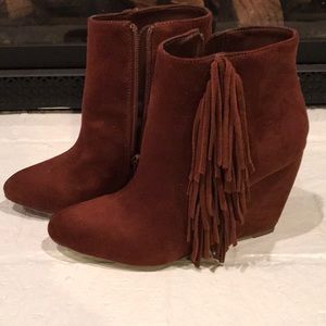 ❗️👠2 for $20❗️ Madden Girl Fringe Wedge Bootie